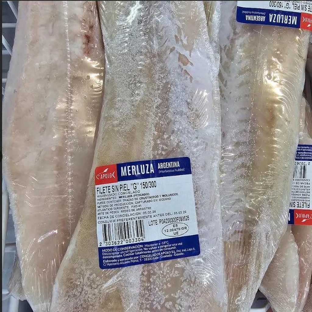 Merluza Argentina Filete Higienizada